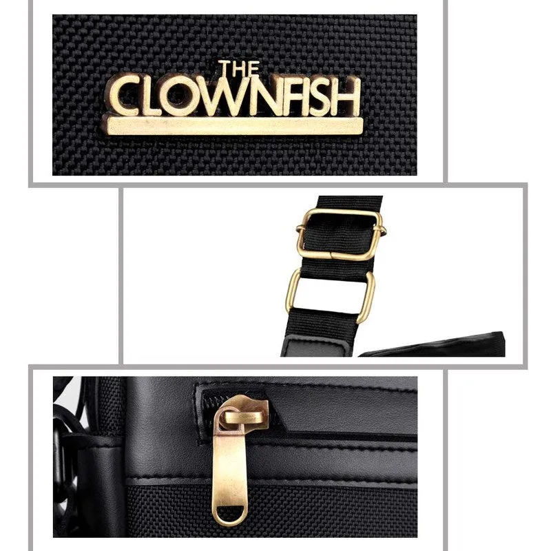 THE CLOWNFISH Emissary Series Polyester 25 cms Blue Messenger Bag