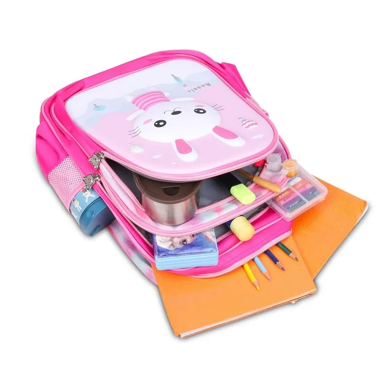 THE CLOWNFISH KidVenture Backpack - Durable, Lightweight Design | 22 Litres | Blush Pink