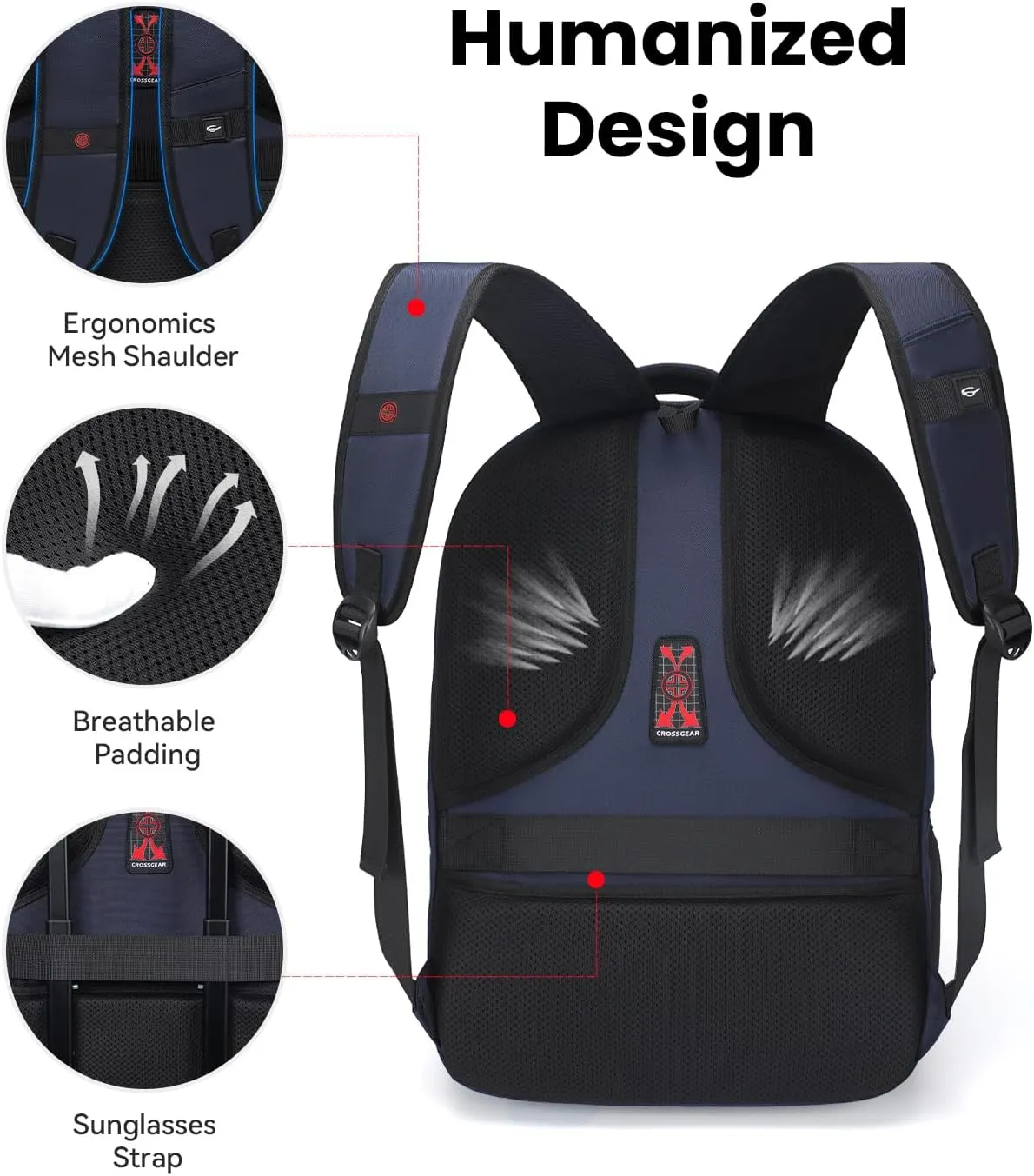 Travel Laptop Backpack for Men Women, Waterproof Anti-Theft Bookbag Airline Approved Carry on Backpacks 17 inch Casual Daypacks Large Laptop Bag with USB Best Gift for Mochilas Para Hombres