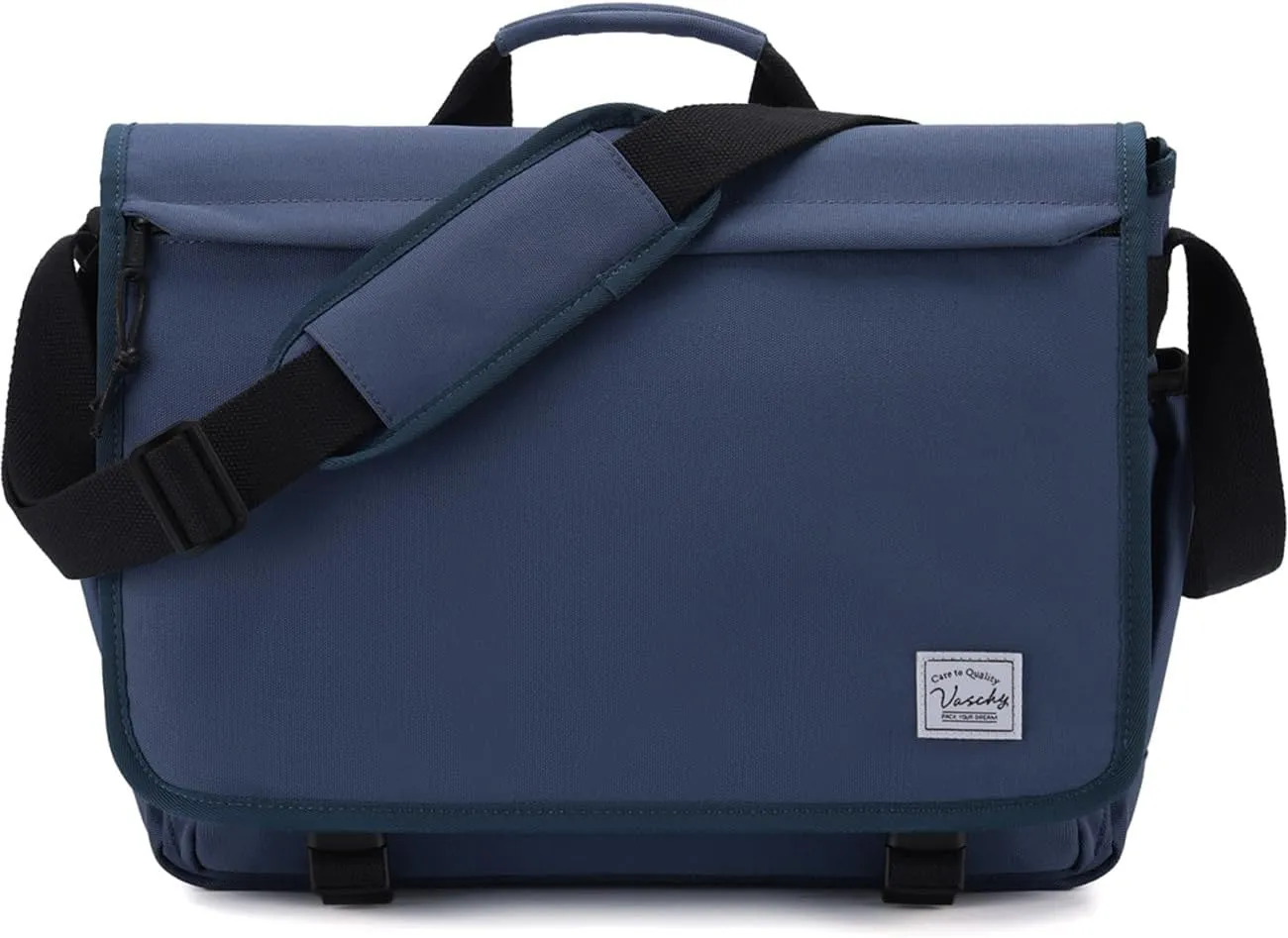 VASCHY Messenger Bag for Men,Water Resistant Satchel Briefcase Laptop Work Bag Crossbody Shoulder Handbag for Women College