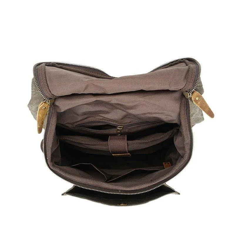 Vintage Canvas Backpacks Laptop for Mens