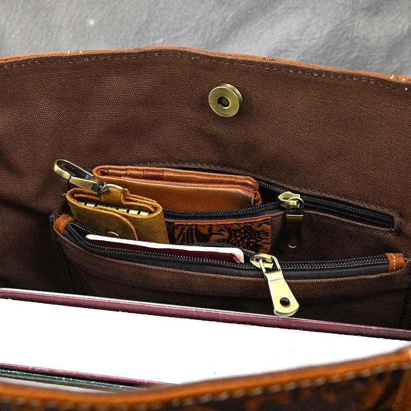Vintage Design Shoulder Bag Laptop Tote