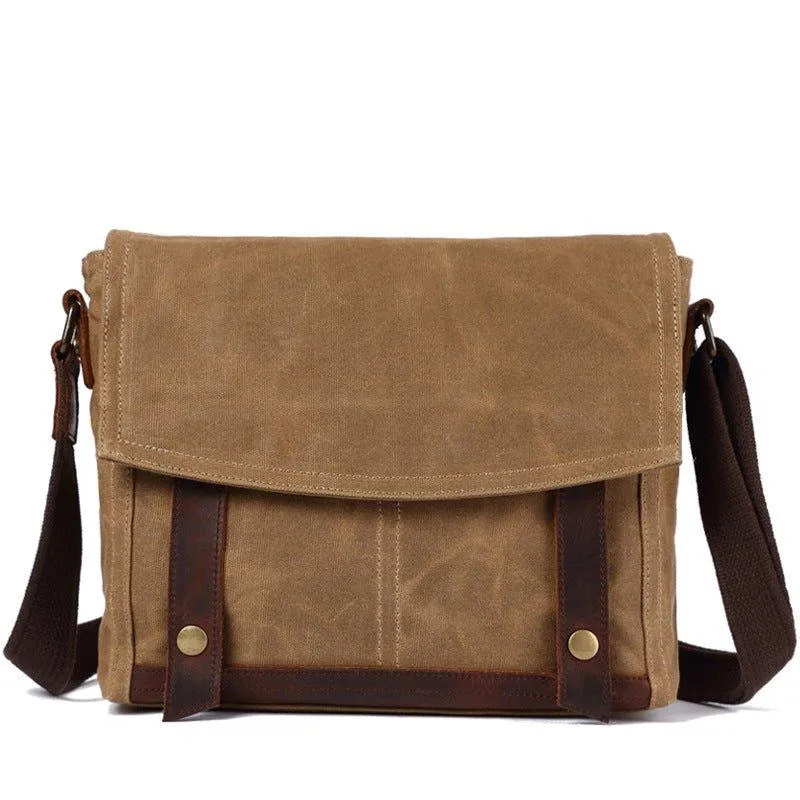 Vintage Messenger Bag Canvas Crossbody for Men
