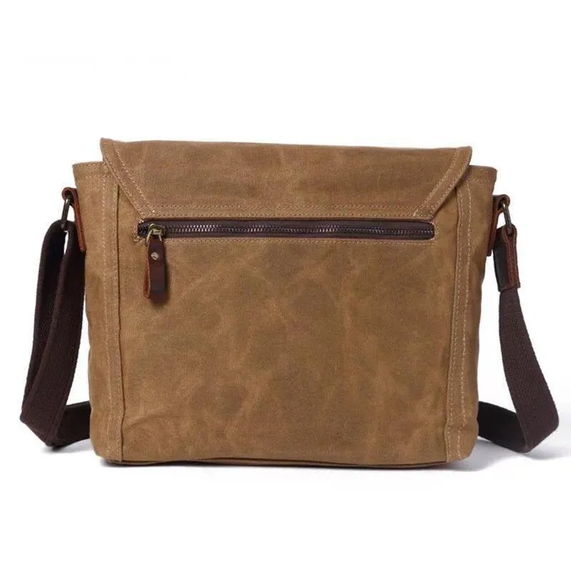 Vintage Messenger Bag Canvas Crossbody for Men