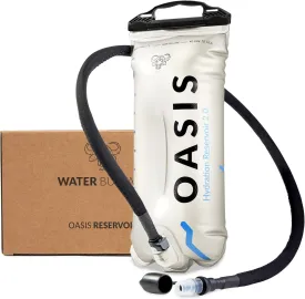 Water Buffalo Oasis Hydration Bladder  3L Water Bladder for Hiking Backpack, Leakproof Design with Insulated Hose & High-Flow Bite Valve