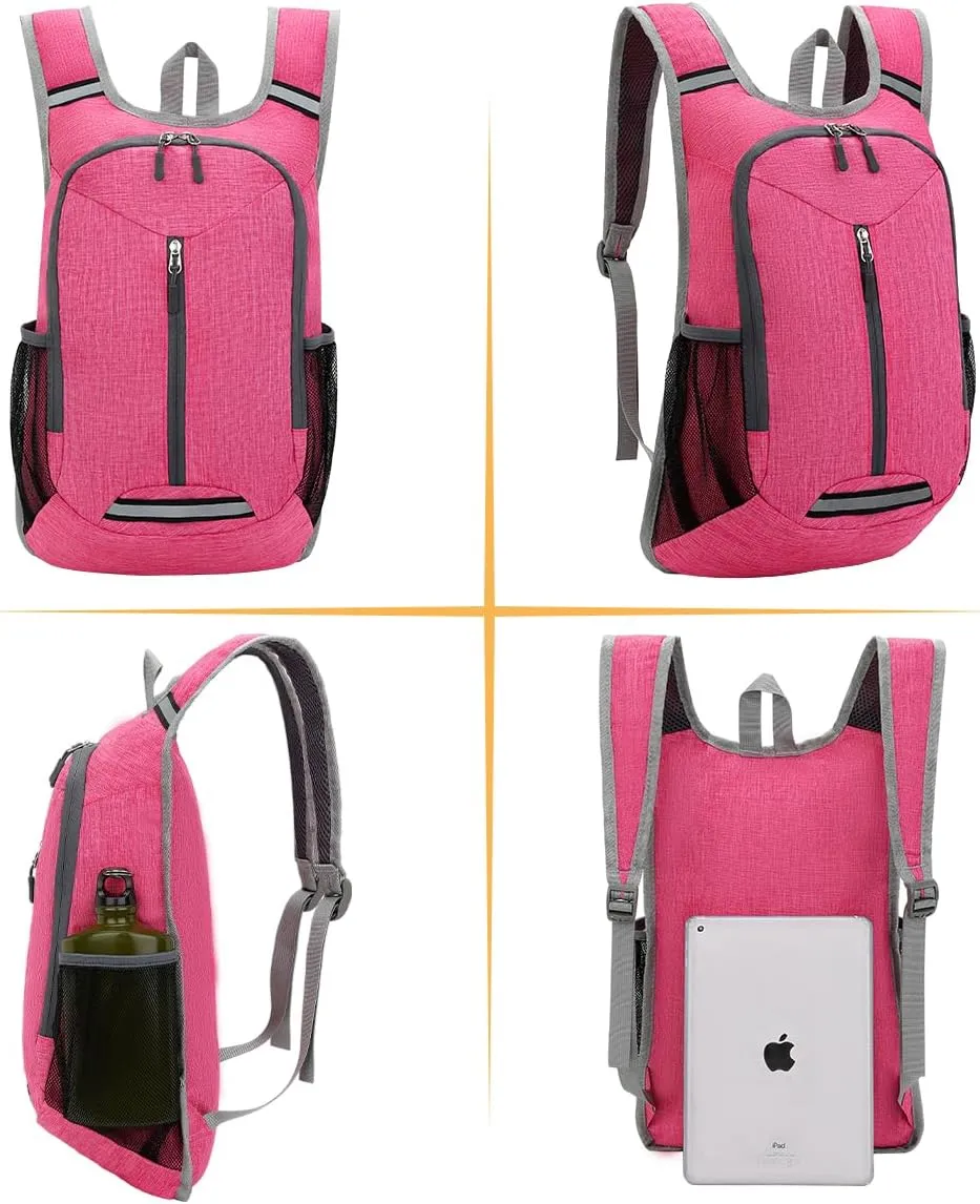 WEREWOLVES 15L Small Hiking Backpack, Travel Lightweight Foldable Packable Casual Outdoor Daypack