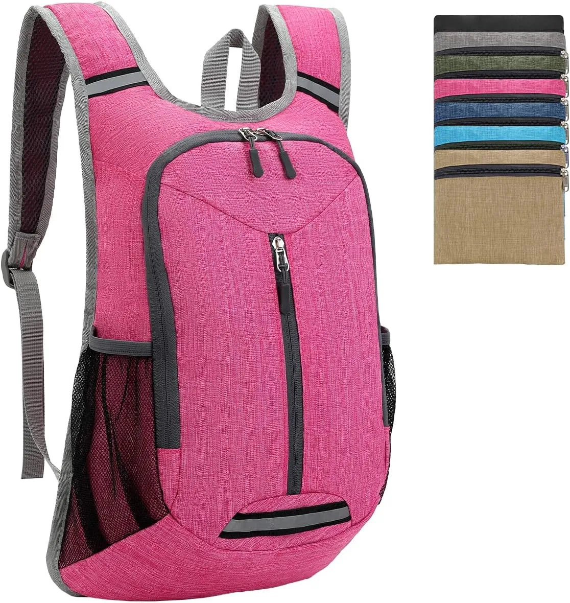 WEREWOLVES 15L Small Hiking Backpack, Travel Lightweight Foldable Packable Casual Outdoor Daypack