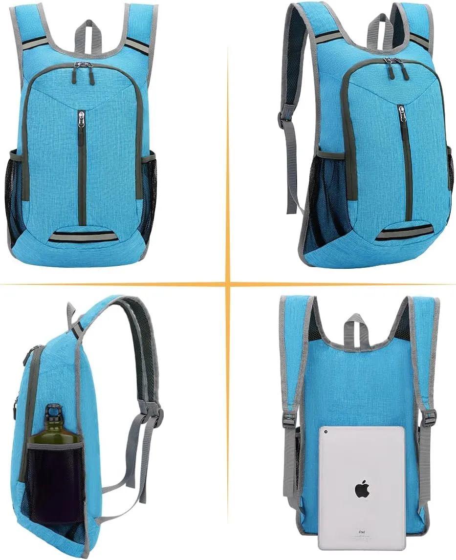 WEREWOLVES 15L Small Hiking Backpack, Travel Lightweight Foldable Packable Casual Outdoor Daypack