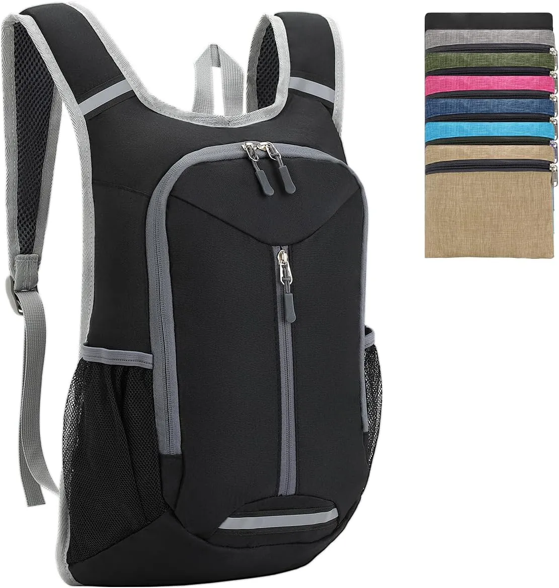 WEREWOLVES 15L Small Hiking Backpack, Travel Lightweight Foldable Packable Casual Outdoor Daypack