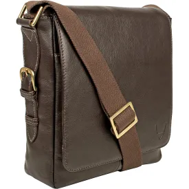 William Vertical Leather Messenger