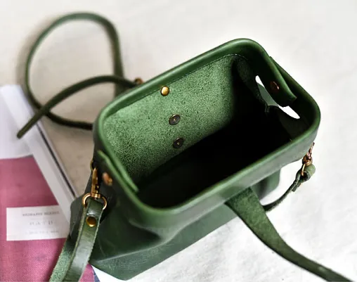YAAGLE Women Vintage Vegetable Soft Tanned Leather Shoulder Bags YG291